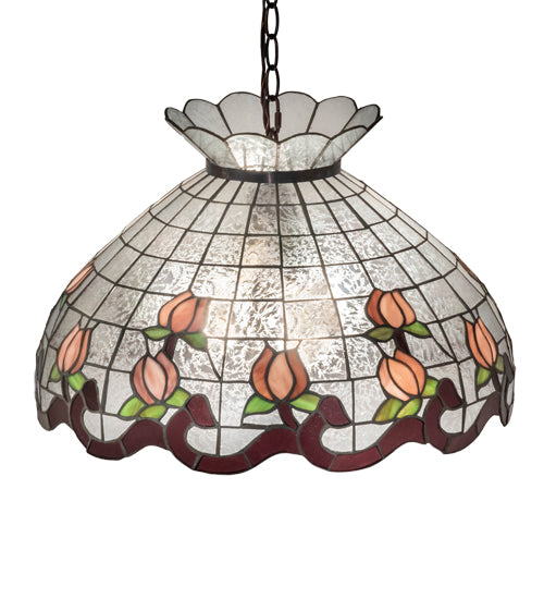 20" Wide Roseborder Pendant