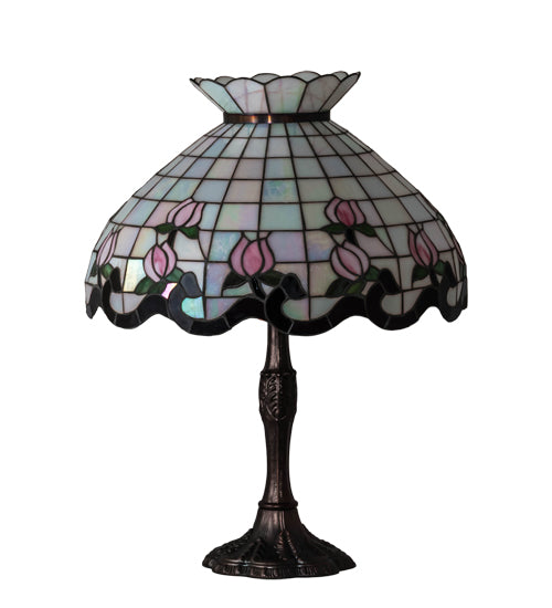 26" High Roseborder Table Lamp