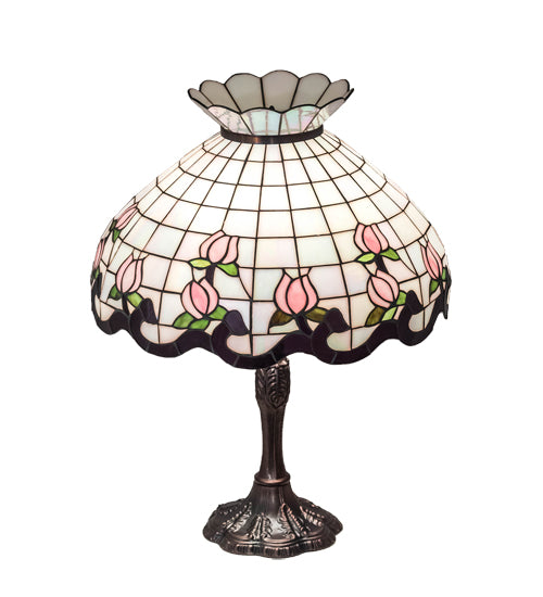 26" High Roseborder Table Lamp