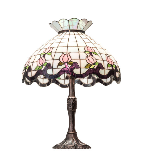 26" High Roseborder Table Lamp