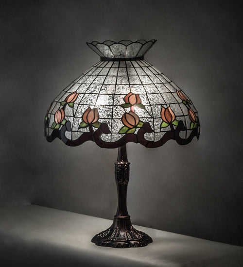 26" High Roseborder Table Lamp