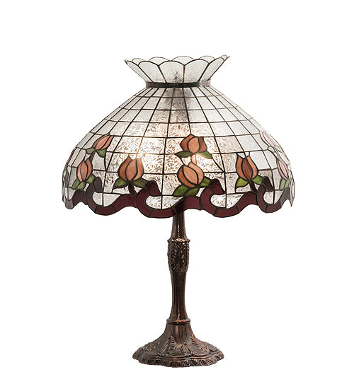 26" High Roseborder Table Lamp