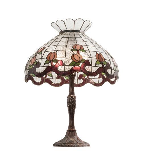 26" High Roseborder Table Lamp