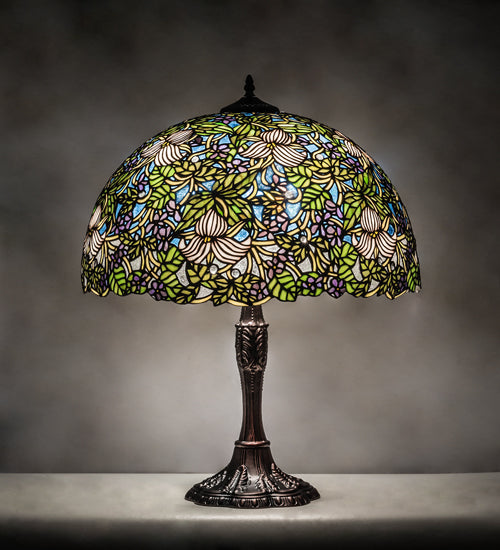 26" High Trillium & Violet Table Lamp