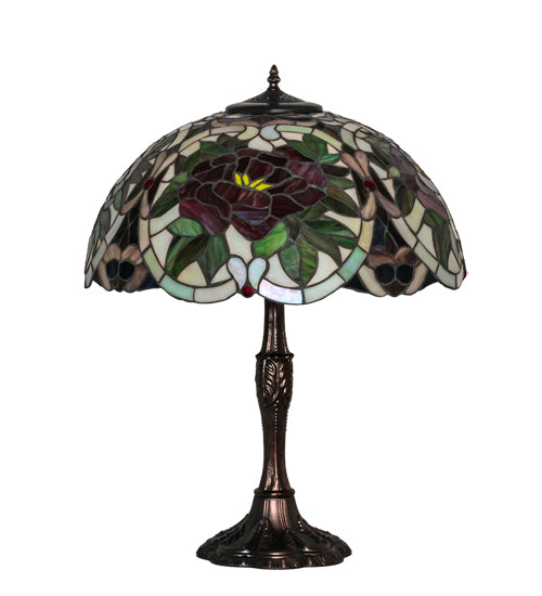 26" High Renaissance Rose Table Lamp