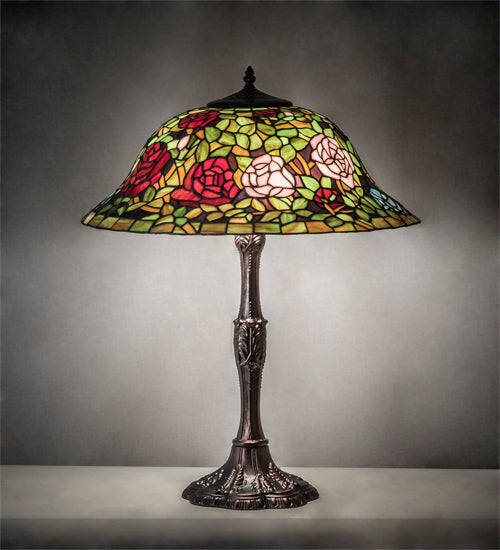 26" High Tiffany Rosebush Table Lamp