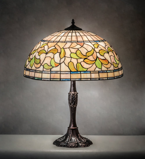 26" High Tiffany Turning Leaf Table Lamp