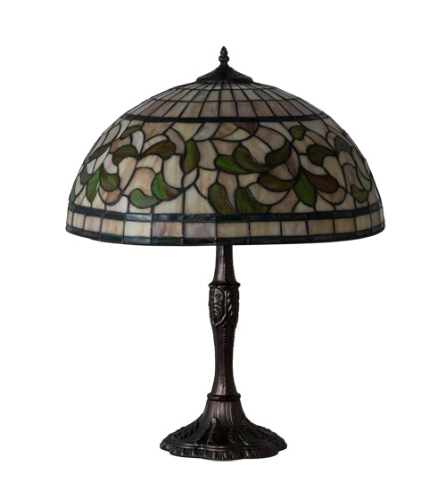 26" High Tiffany Turning Leaf Table Lamp