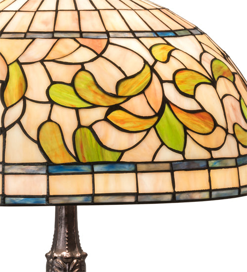 26" High Tiffany Turning Leaf Table Lamp