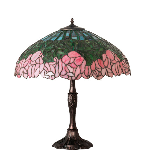 26" High Tiffany Cabbage Rose Table Lamp