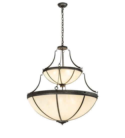 35" Wide Carousel Two Tier Pendant