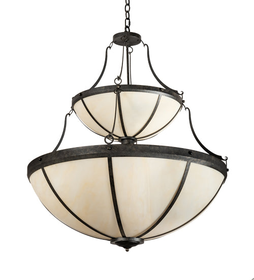 35" Wide Carousel Two Tier Pendant