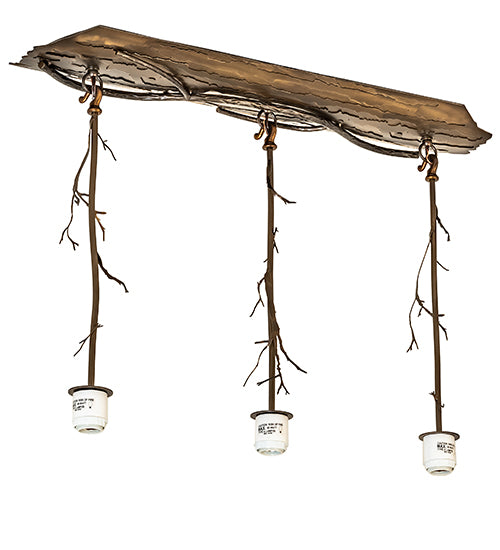 32" Long Branches 3 Light Island Pendant