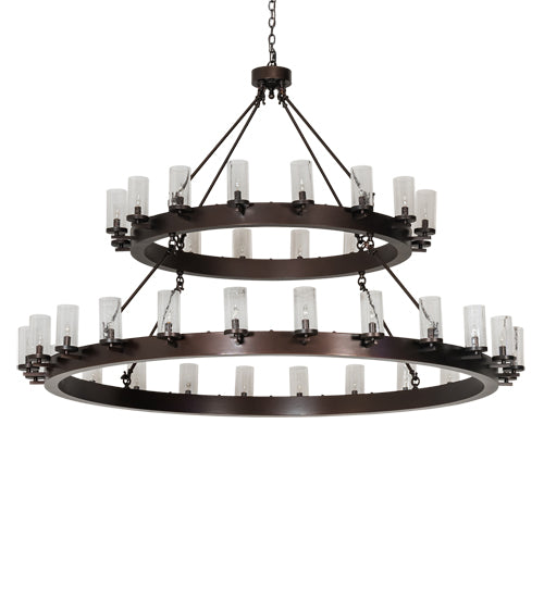 72" Wide Noziroh Ring 40 Light Two Tier Chandelier