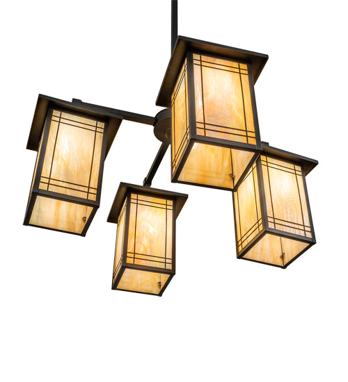 33" Wide Hyde Park Wright 4 Light Chandelier