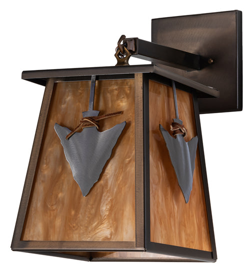 9" Wide Arrowhead Wall Sconce