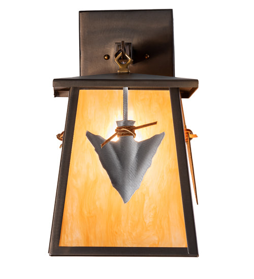 9" Wide Arrowhead Wall Sconce