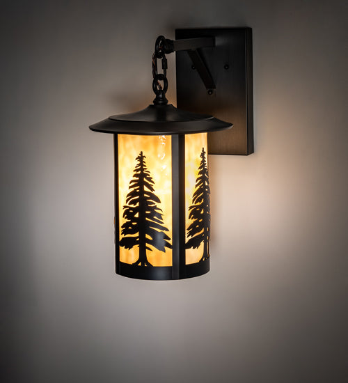 10" Wide Fulton Tall Pines Wall Sconce