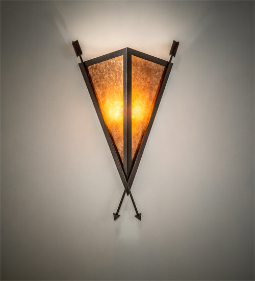 15" Wide Desert Arrow Wall Sconce