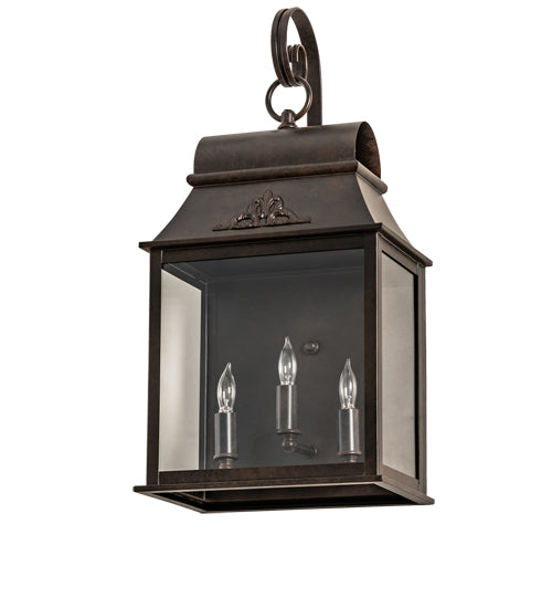 10" Wide Bastille Lantern Wall Sconce