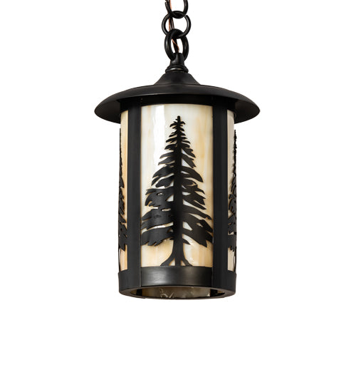 8" Wide Fulton Tall Pines Mini Pendant