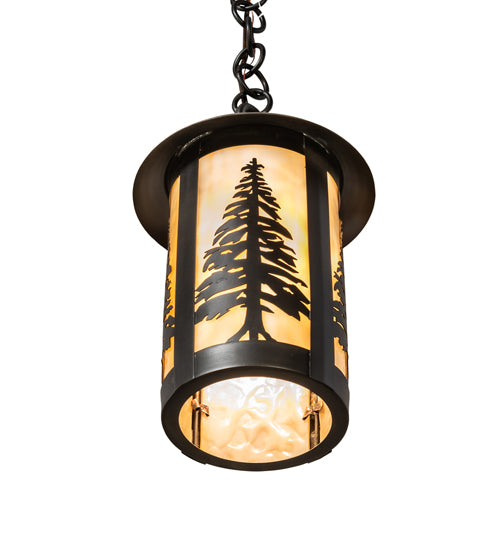 8" Wide Fulton Tall Pines Mini Pendant