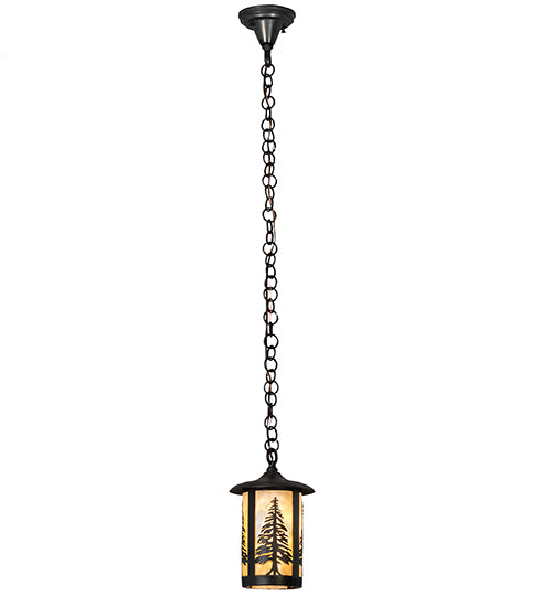 8" Wide Fulton Tall Pines Mini Pendant