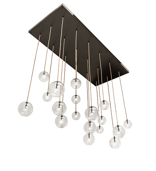 80" Long Alva Orb 18 Light Cascading Chandelier