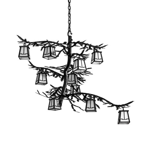 39" Wide Pine Branch Valley View 10 Light Chandelier