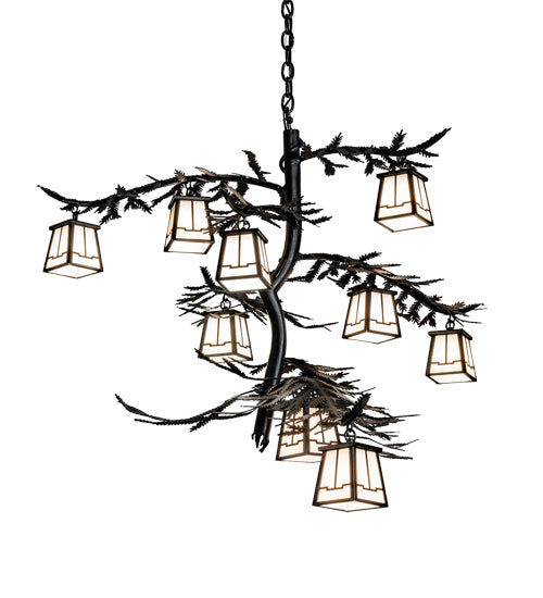 39" Wide Pine Branch Valley View 10 Light Chandelier