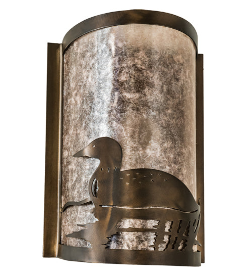 8" Wide Loon Left Wall Sconce