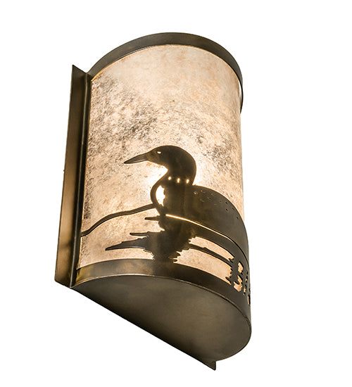 8" Wide Loon Left Wall Sconce