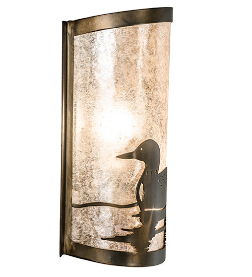 8" Wide Loon Left Wall Sconce