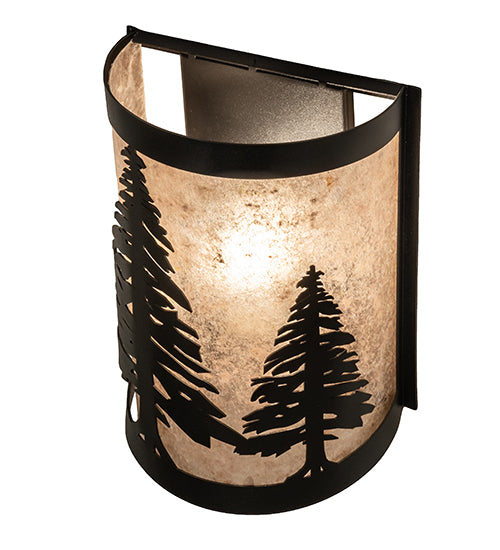 8" Wide Tall Pines Wall Sconce