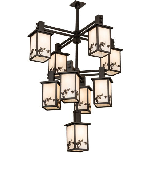 40" Wide Hyde Park Apple Branch 9 Light Chandelier