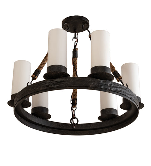 16" Wide Costello Ring 6 Light Chandelier