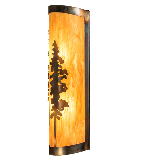 9" Wide Tall Pines Wall Sconce