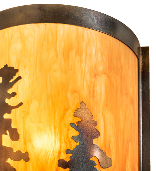 9" Wide Tall Pines Wall Sconce