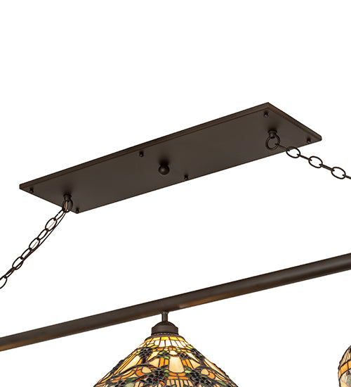 66" Long 3 Light Island Pendant Hardware