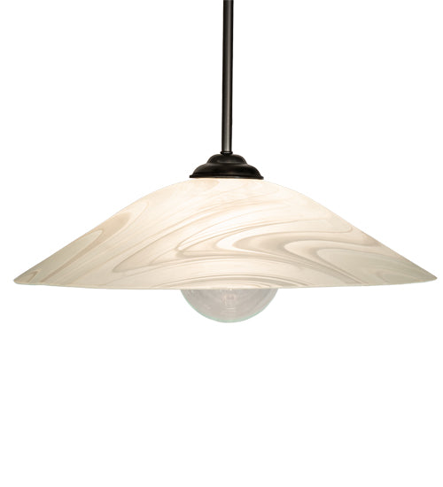 20" Wide Metro Blanco Swirl Pendant