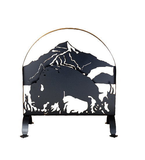 30"W X 30"H Buffalo Arched Fireplace Decor