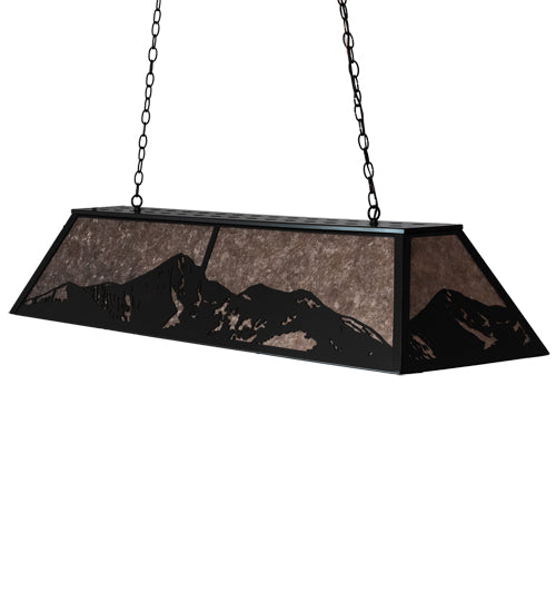 61" Long Mountain Range Oblong Pendant