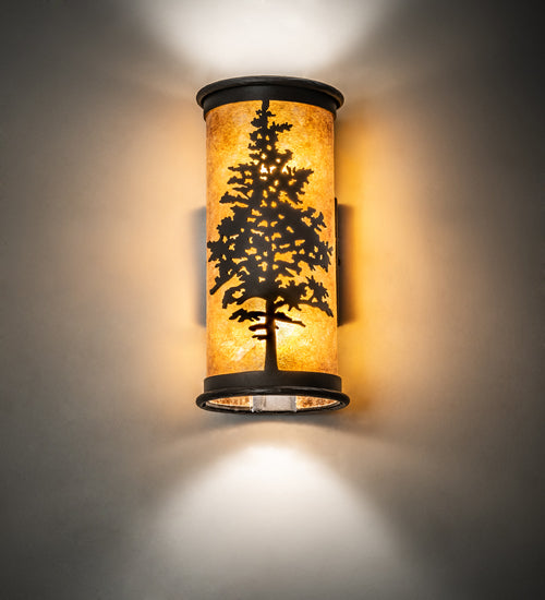 6" Wide Tamarack Wall Sconce