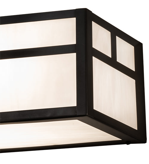 38" Wide Hyde Park Double T Mission Vanity Light