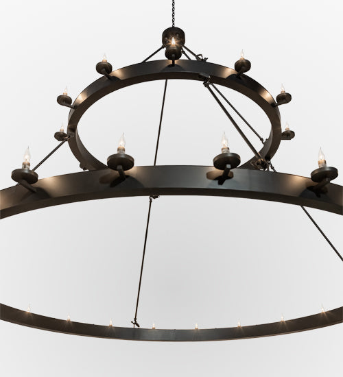 96" Wide Loxley 36 Light Two Tier Chandelier