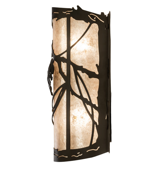 8" Wide Whispering Pines Right Wall Sconce