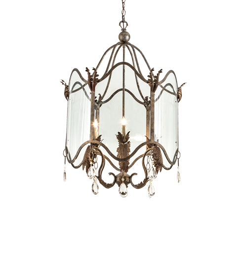 27" Wide Lourdes 6 Light Pendant