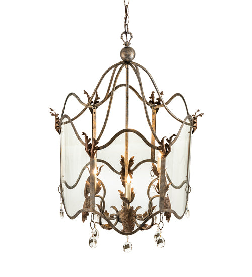 27" Wide Lourdes 6 Light Pendant