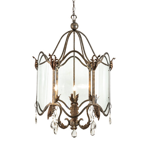 27" Wide Lourdes 6 Light Pendant