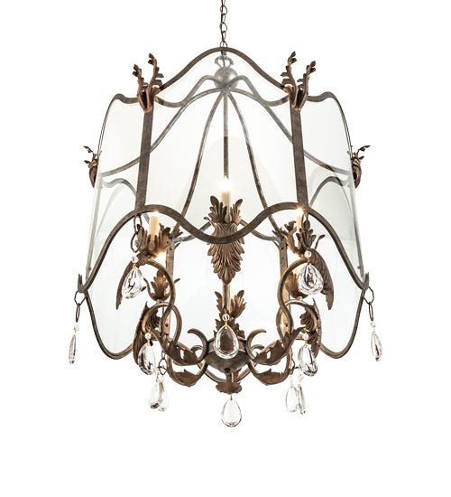 27" Wide Lourdes 6 Light Pendant